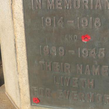 2. In Memoriam: WWI 1914-1918 &amp; WWII 1939-1945 