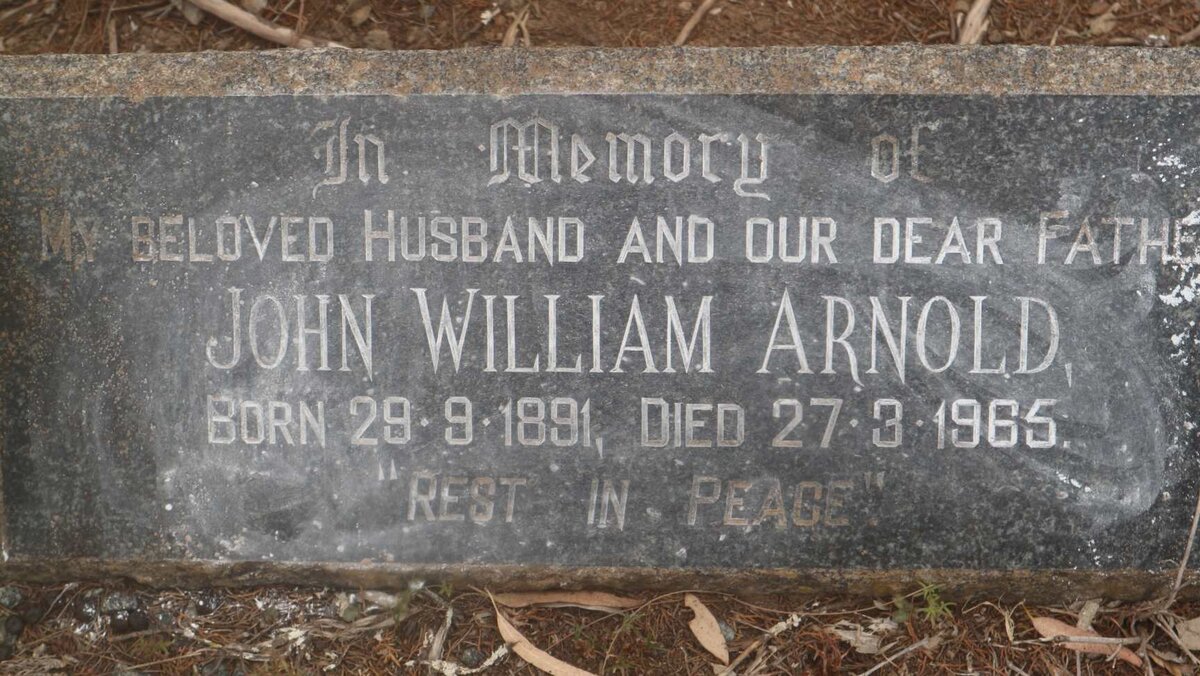 ARNOLD John William 1891-1965