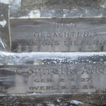 ALLEN Cornelia 1927-1929