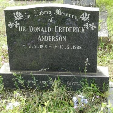 ANDERSON Donald Frederick 1916-1988