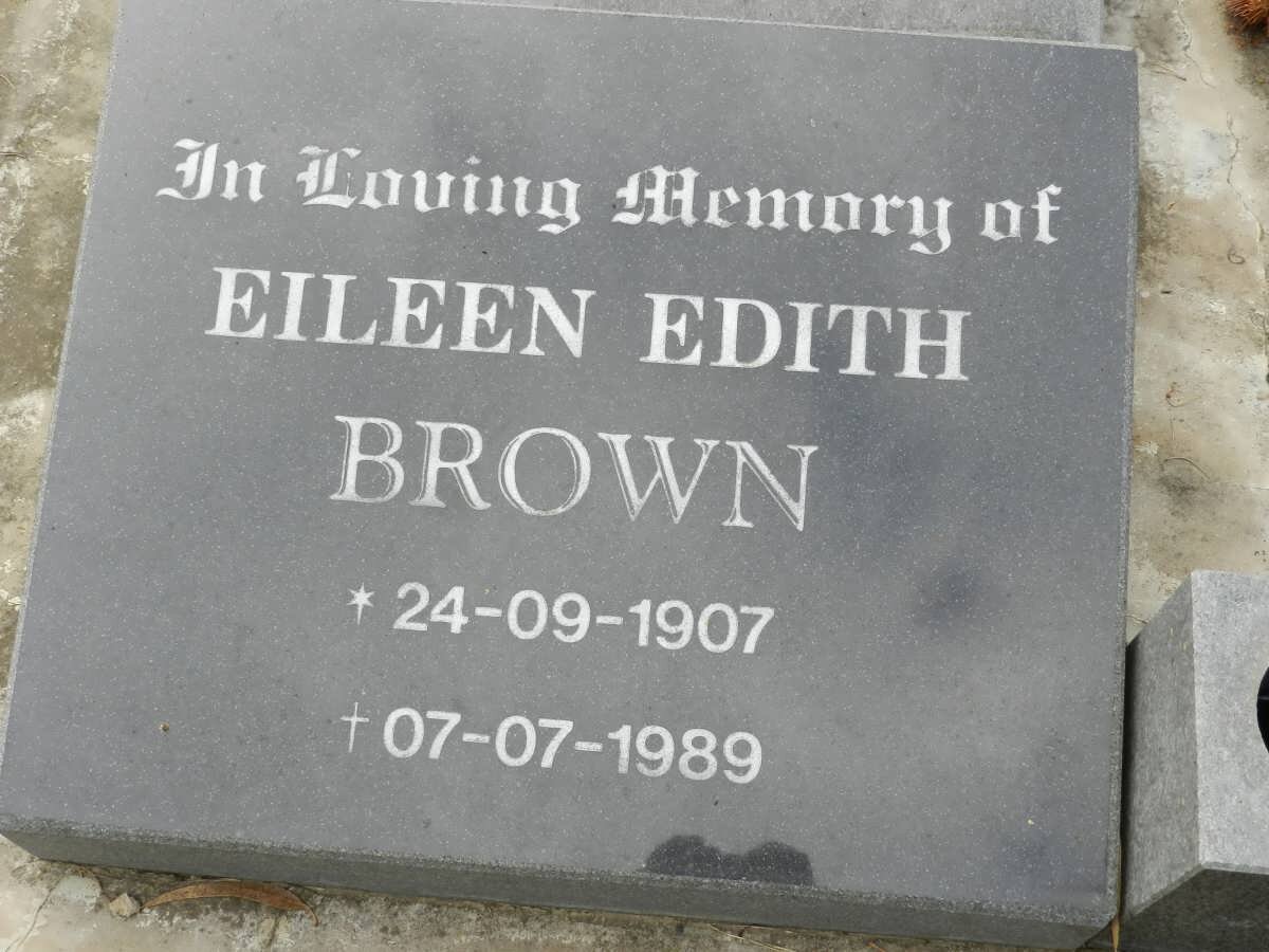 BROWN Eileen Edith 1907-1989