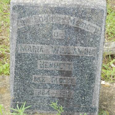 BENNETT Maria Williamina nee CLOETE 1864-1913
