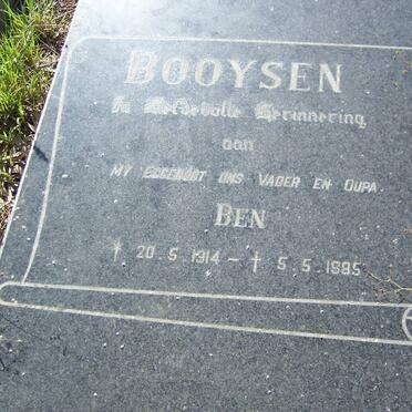 BOOYSEN Ben 1914-1985