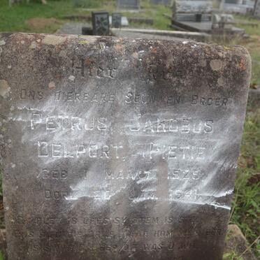 DELPORT Petrus Jakobus 1929-1941