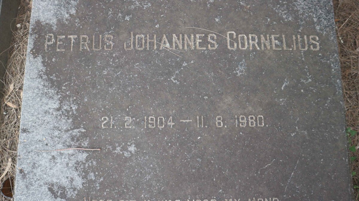 DELPORT Petrus Johannes Cornelius 1904-1980 &amp; Catherine Johanna VAN WYK 1907-1972