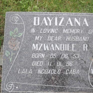 DAYIZANA Mzwandile R. 1953-1996