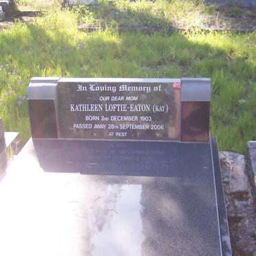 EATON Kathleen, LOFTIE 1903-2006