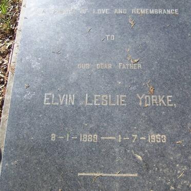YORKE Elvin Leslie 1889-1953