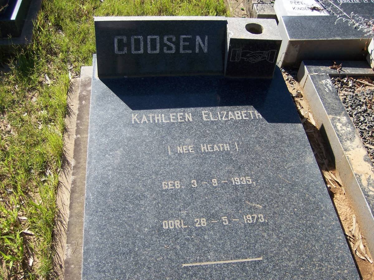 GOOSEN Kathleen Elizabeth nee HEATH 1935-1973