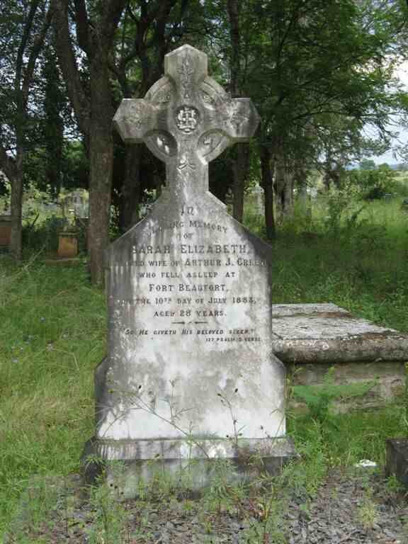 GREEN Sarah Elizabeth -1883