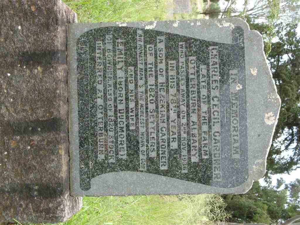 GARDNER Charles Cecil -1936 &amp; Emily DUGMORE