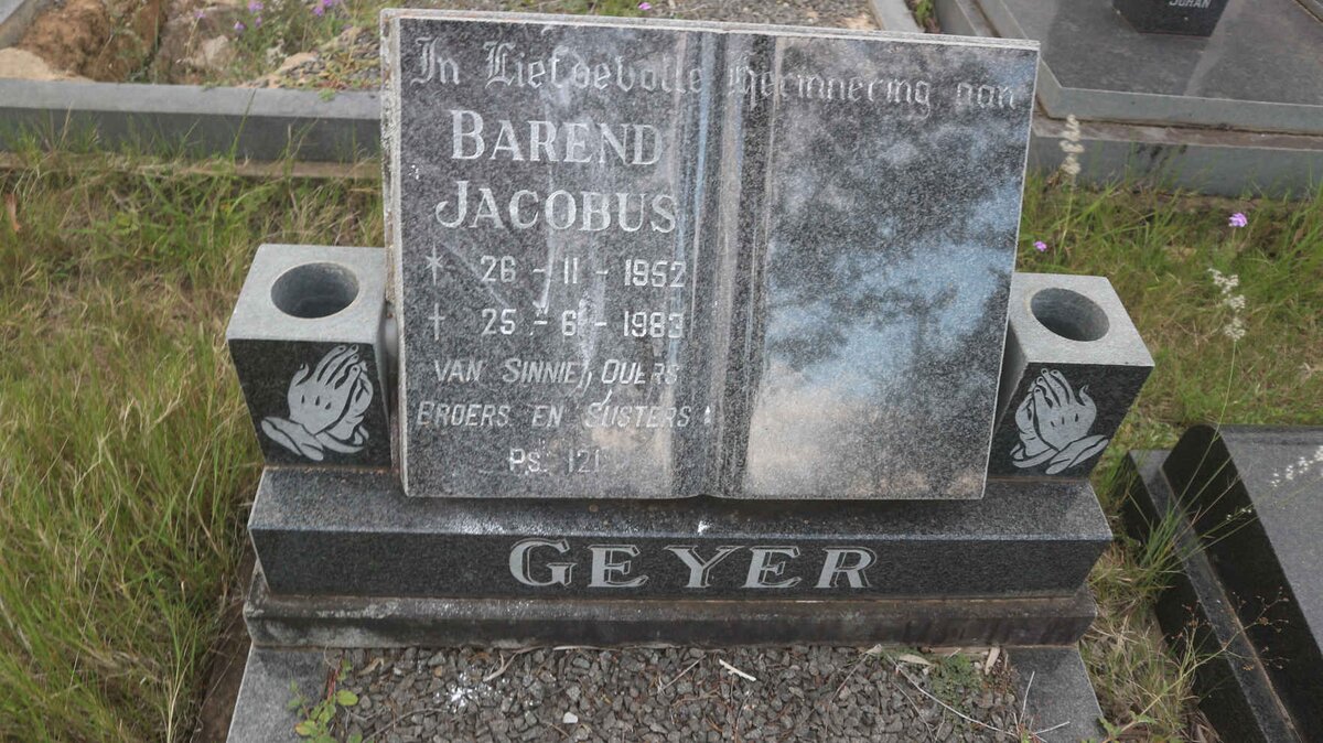 GEYER Barend Jacobus 1952-1983