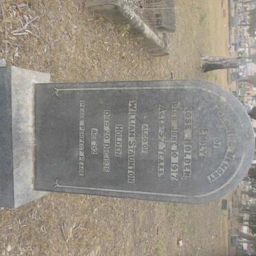 HOLDEN William Staunton -1936 &amp; Rose -1917