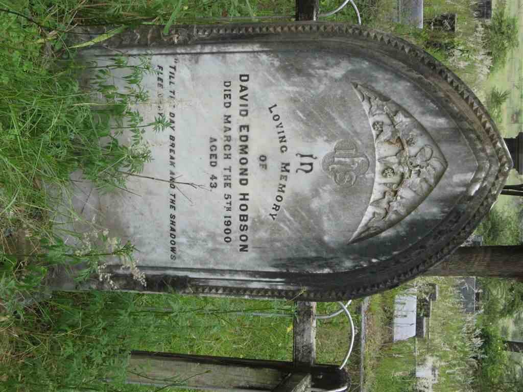 HOBSON David Edmond  -1900