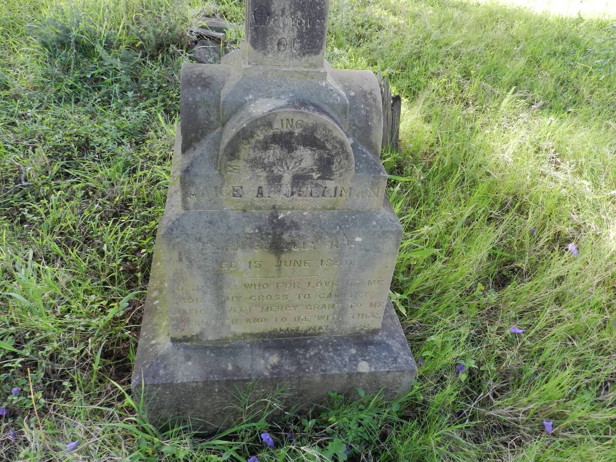 JELLIMAN Alice A. 187?-1890