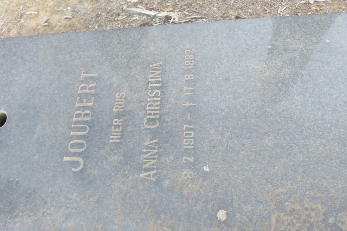 JOUBERT Anna Christina 1907-1982