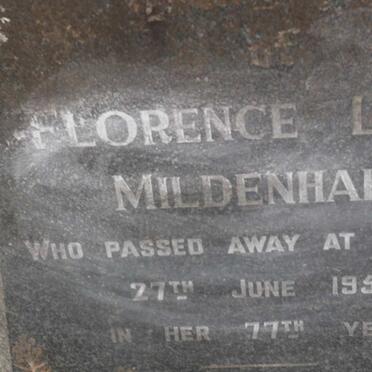 MILDENHALL Florence Laura -1950