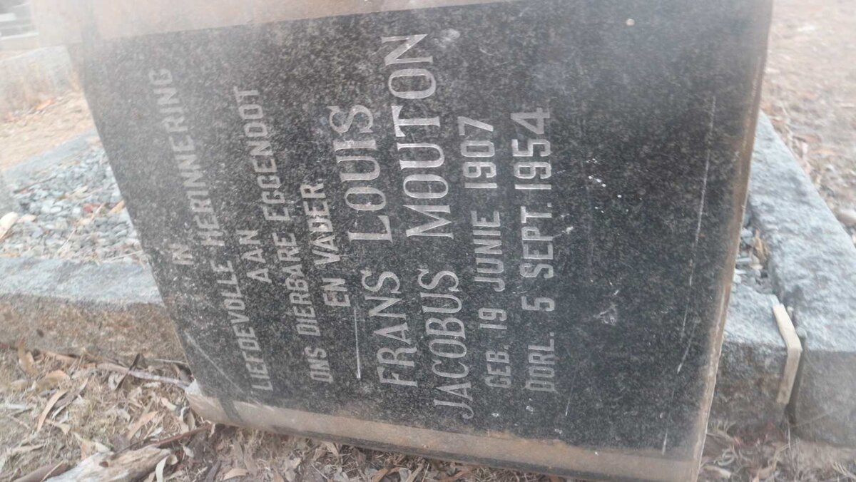 MOUTON Frans Louis Jacobus 1907-1954