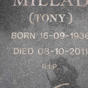 MILLAD Anthony Abraham 1936-2011 &amp; Alice June TERBLANCHE 1939-2001