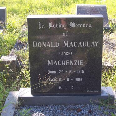 MacKENZIE Donald Macauley 1915-1986
