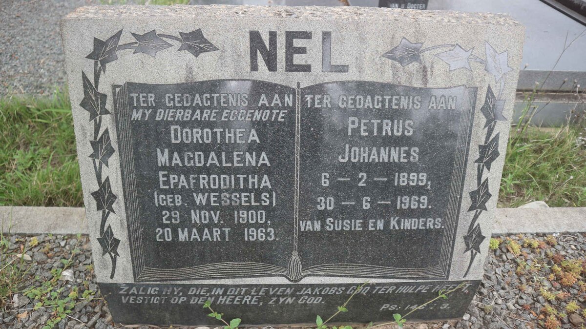 NEL Petrus Johannes 1899-1969 &amp; Dorothea Magdalena Epafroditha WESSELS 1900-1963
