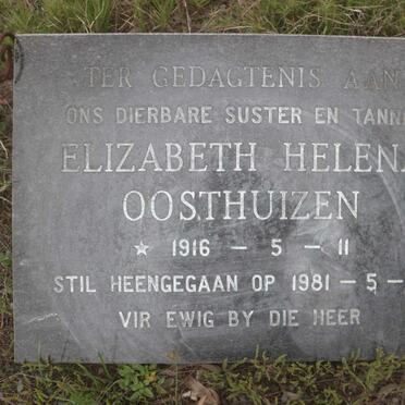 OOSTHUIZEN Elizabeth Helena 1916-1981