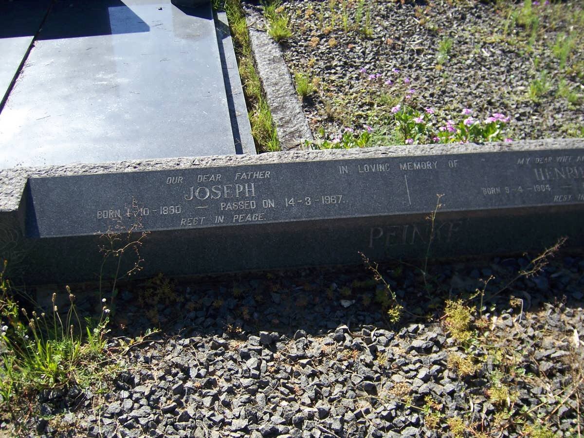 PEINKE Joseph 1890-1967 &amp; Henriette 1904-1961