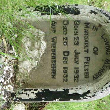 PELSER Margaret 1932-1932