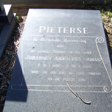 PIETERSE Johannes Arnoldus 1930-1984