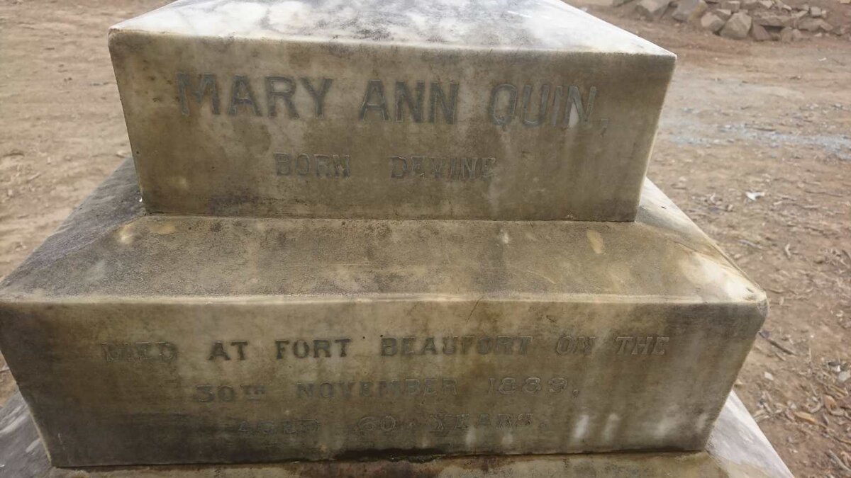 QUIN Mary Ann nee DEVINE -1889