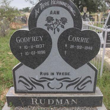RUDMAN Godfrey 1937-1996 &amp; Corrie 1946-