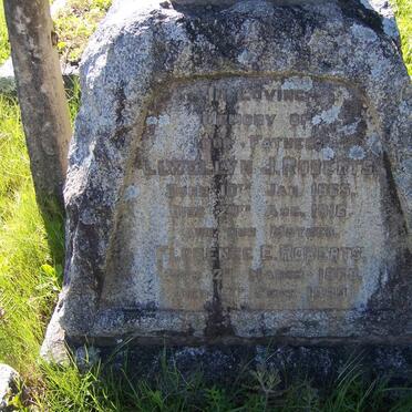 ROBERTS Llwellyn J. 1865-1916 &amp; Florence E. 1868-1943