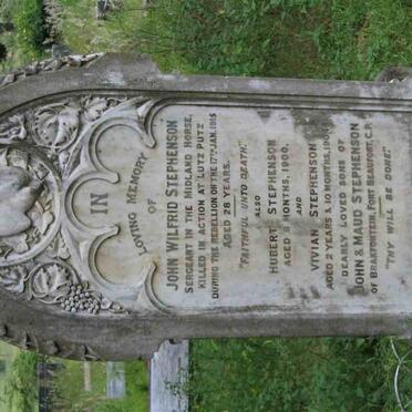STEPHENSON John Wilfred -1915 :: STEPHENSON Hubert -1900 :: STEPHENSON Vivian -1904