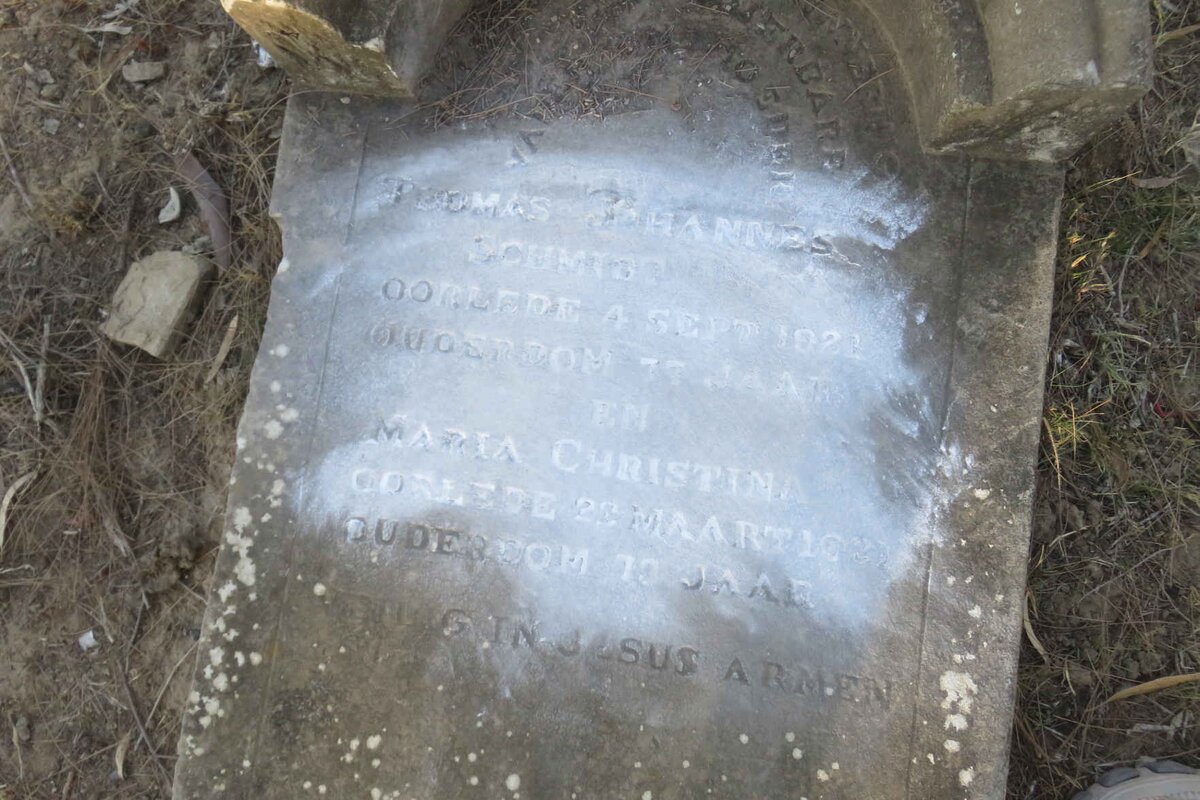 SCHMIDT Thomas Johannes -1921 &amp; Maria Christina -1921