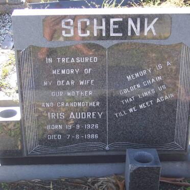 SCHENK Iris Audrey 1926-1986