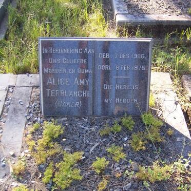 TERBLANCHE Alice Amy nee BAKER 1906-1975