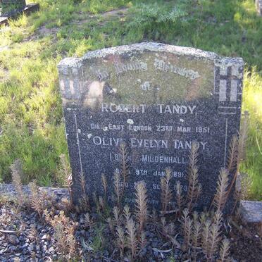 TANDY Robert -1951 &amp; Olive Evelyn MILDENHALL 1891-1973