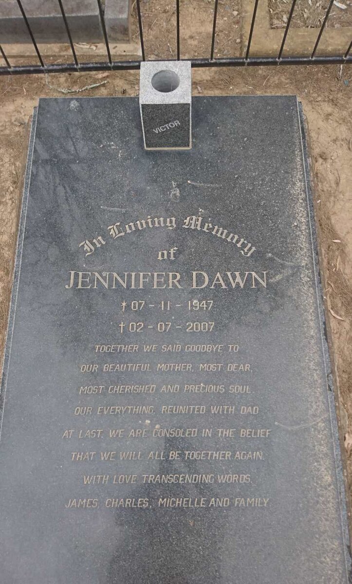 VICTOR William Daniel 1942-1984 &amp; Jennifer Dawn 1947-2007