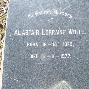 WHITE Alastair Lorraine 1975-1977