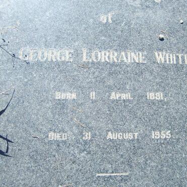 WHITE George Lorraine 1881-1955