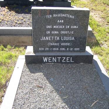 WENTZEL Janetta Louisa 1908-1995