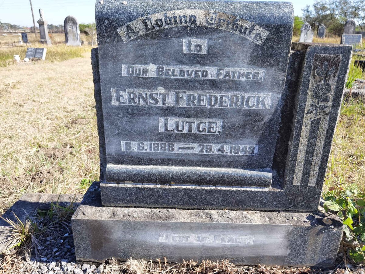 LUTGE Ernst Frederick 1888-1948