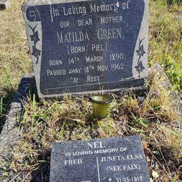 GREEN Matilda nee PIEL 1890-1962