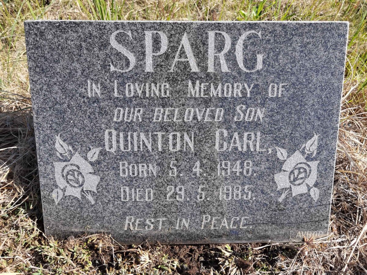 SPARG Quinton Carl 1948-1985