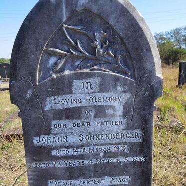 SONNENBERGER Johann -1919