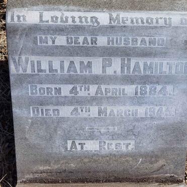 HAMILTON William P. 1884-1945