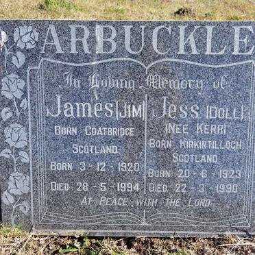 ARBUCKLE James 1920-1994 &amp; Jess KERR 1923-1990