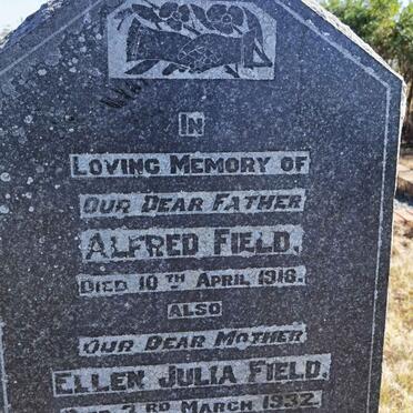 FIELD Alfred -1918 &amp; Ellen Julia -1932