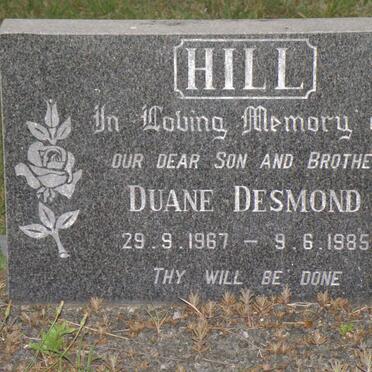 HILL Duane Desmond 1967-1985