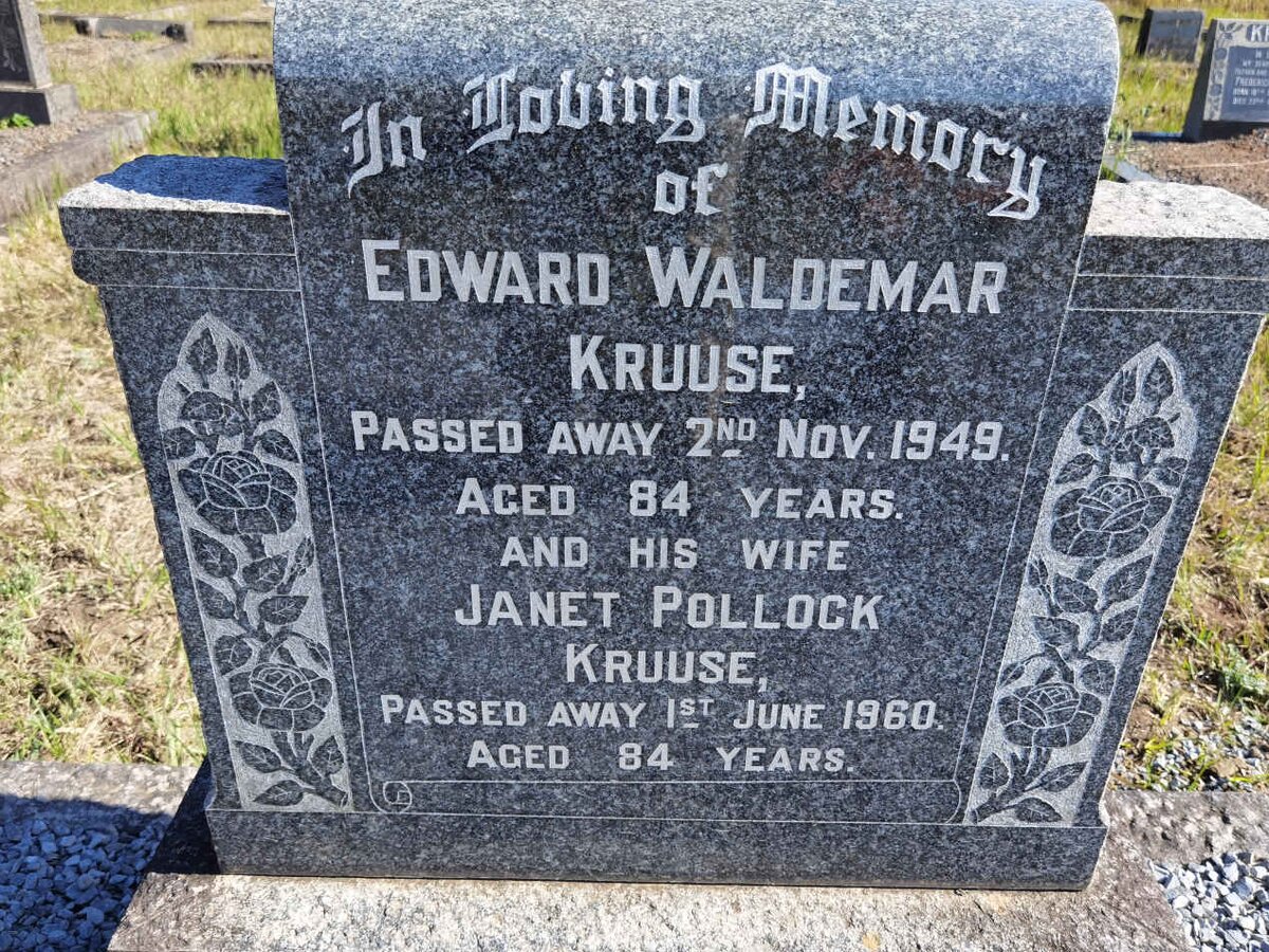 KRUUSE Edward Waldemar -1949 &amp; Janet Pollock -1960